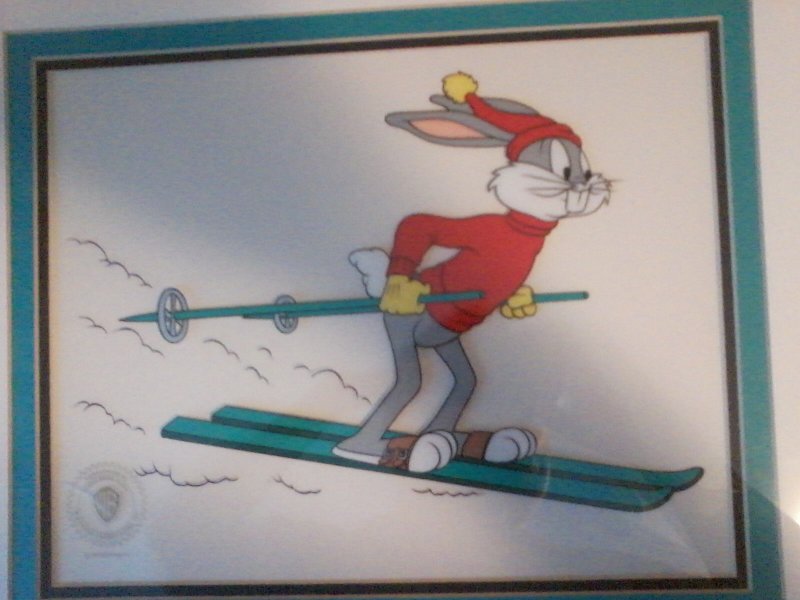 Snowshoe Bugs Animation Cel w/C.O.A