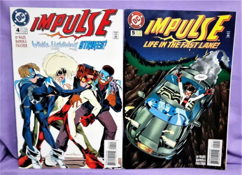 Mark Waid IMPULSE #4 - 5 Humberto Ramos 1st App White Lightning (DC, 1995)!