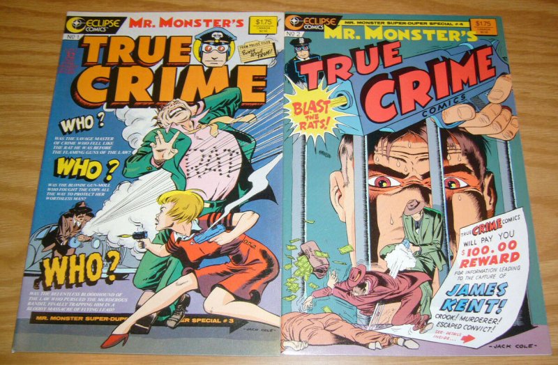 Mr. Monster's True Crime #1-2 complete series - jack cole - michael gilbert set