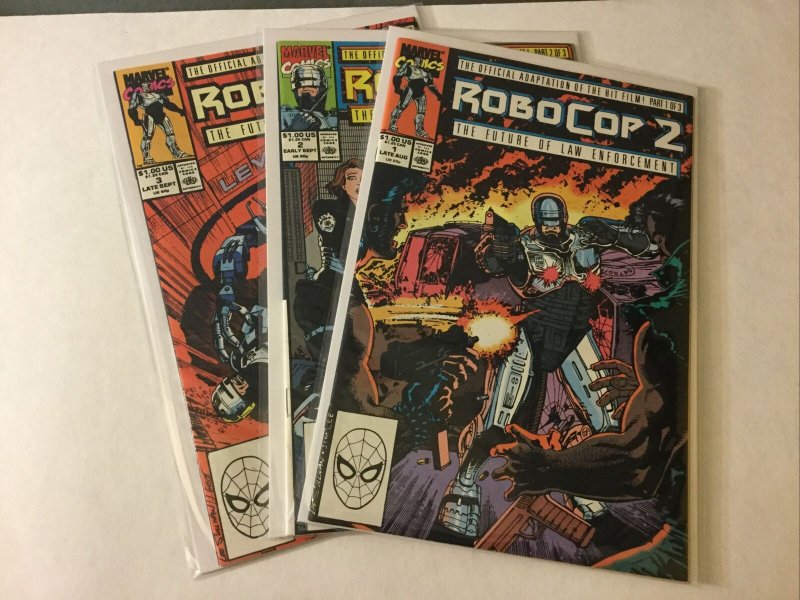 Robocop 2 1-3 1 2 3 Movie Adaptation Nm Near Mint Marvel Comics