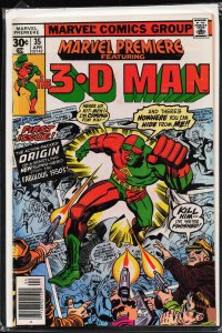 Marvel Premiere #35 (1977) 3-D Man [Key Issue]
