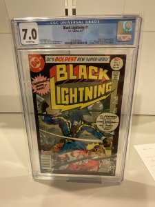Black Lightning  #1  CGC 7.0  1977  1st Appearance!
