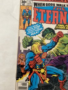 The Eternals #15 (1977) Kirby art Hulk crossover