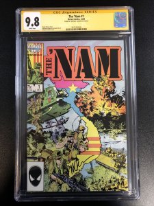 The ‘Nam (1986) # 1 (CGC 9.8 WP SS) Signed By Michael Golden