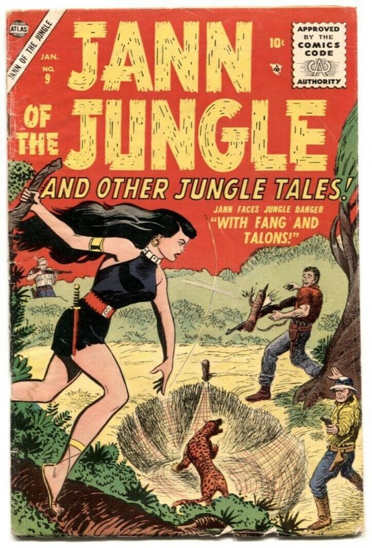 Jann of The Jungle  #9 1956- Atlas comics- Good girl art VG