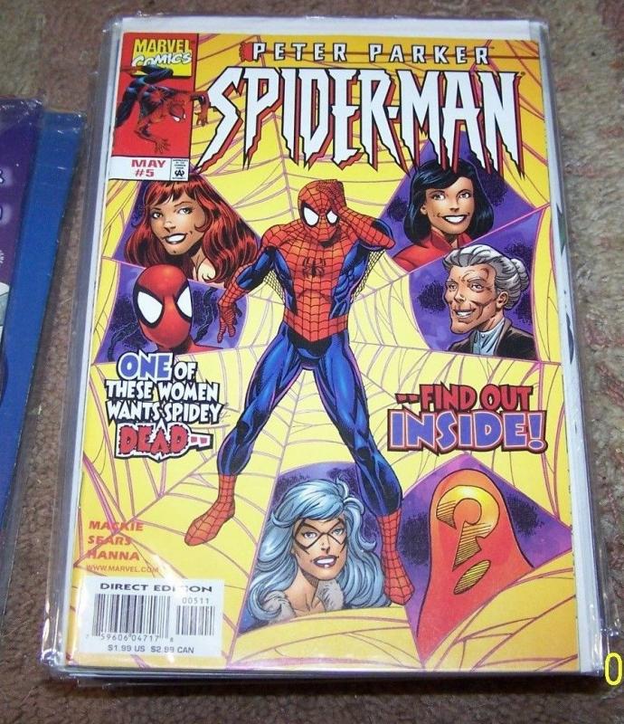 PETER PARKER SPIDER-MAN COMIC # 5 MARVEL 1999 AUNT MAY MARY JANE