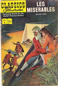 Classics Illustrated #9 HRN 161  VG- 3.5  new cover and art