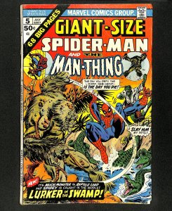 Giant-Size Spider-Man #5 Man-Thing!