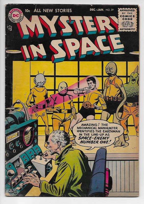 Mystery In Space #29 - Space Enemy Number One! (DC, 1955) - VG