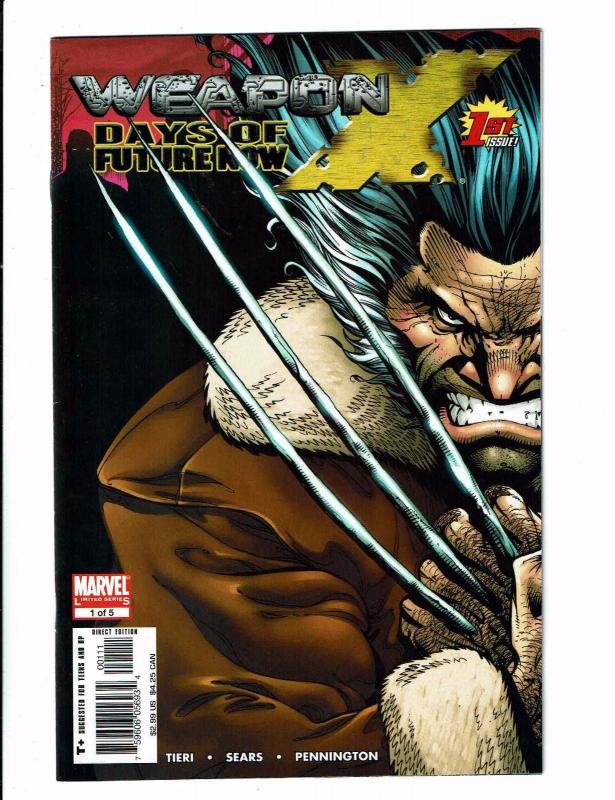 4 Marvel Comics #1 Weapon X Days Future Wolverine Saga Giant-Size Global Jeo TW9