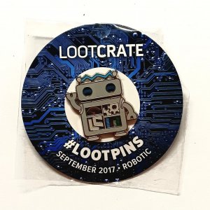 ROBOTIC LOOTPIN | LOOTCRATE ROBOT | LOOTCRATE 2017 | NIB
