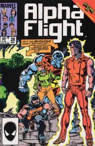 Alpha Flight (1st Series) #28 VF ; Marvel | Secret Wars II Hulk Beyonder