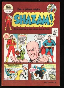 Super Herois #13 1975-Shazam-Captaino Marvel-Superman cover-Published in Braz...