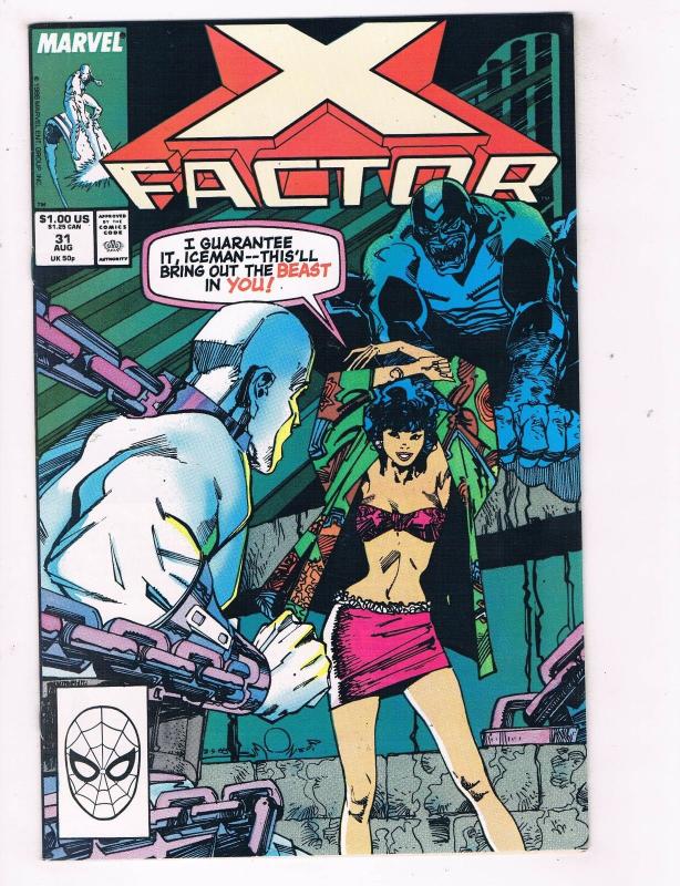 X-Factor #31 VF/NM Marvel Comics Copper Age Comic Book X-Men Aug 1989 DE41 AD18