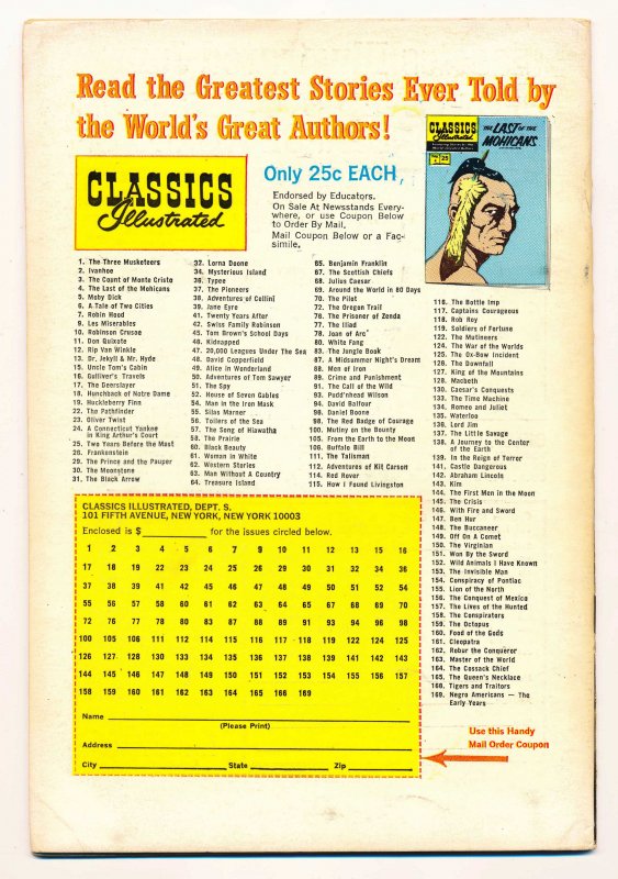 Classics Illustrated #69 FN+ Around the World in 80 Days