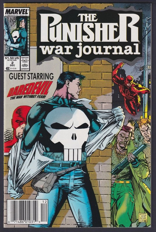 Punisher War Journal #2 1988 Marvel 9.2 Near Mint- comic