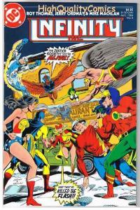 INFINITY INC #5, NM+, Wonder Woman, Flash, JSA, 1984