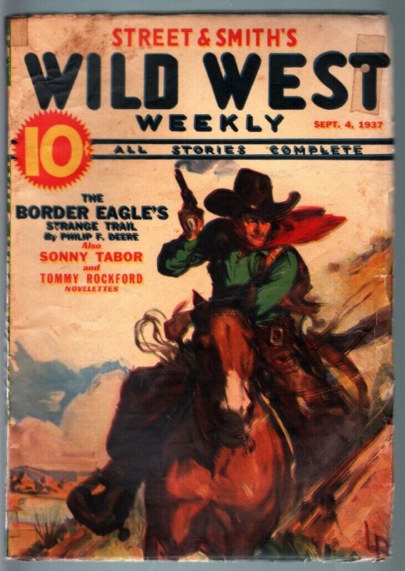 WILD WEST WEEKLY-9/14/1937-PULP-BORDER EAGLES-SONNY TABOR G