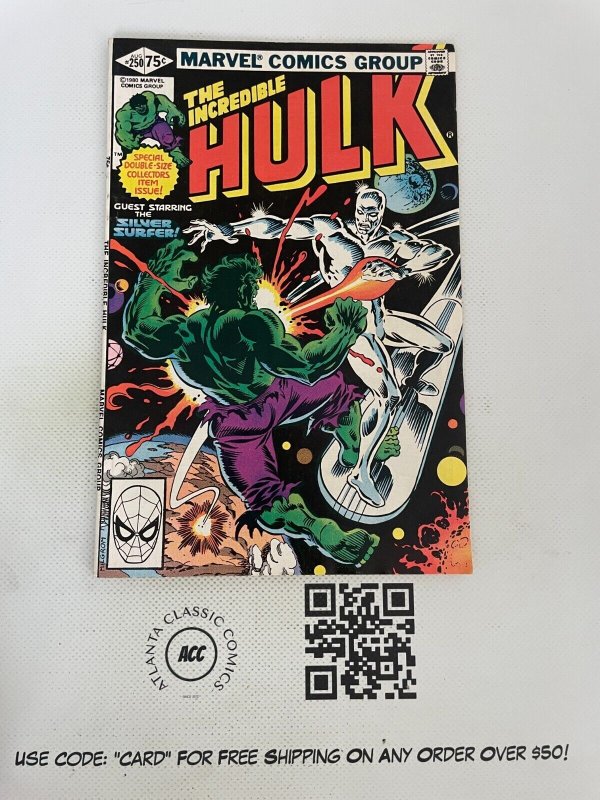 The Incredible Hulk # 250 NM- Marvel Comic Book Silver Surfer Classic Cov 18 TS1