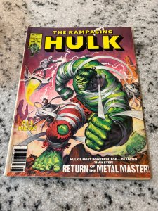 The Rampaging Hulk # 3 VF/NM Marvel Comic Book Magazine 6 J390