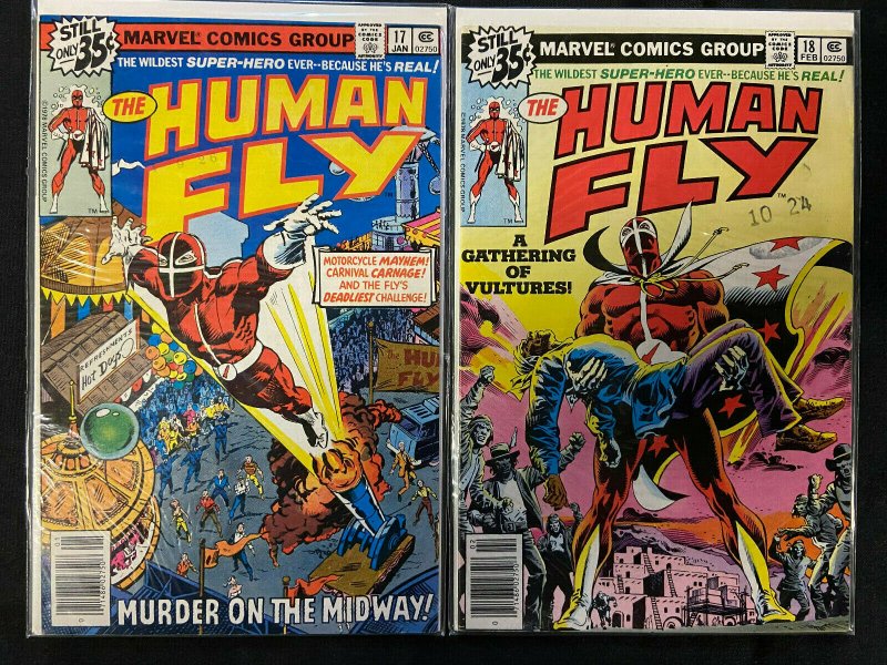 THE HUMAN FLY #1-18 MARVEL COMICS  MOST VG-FN