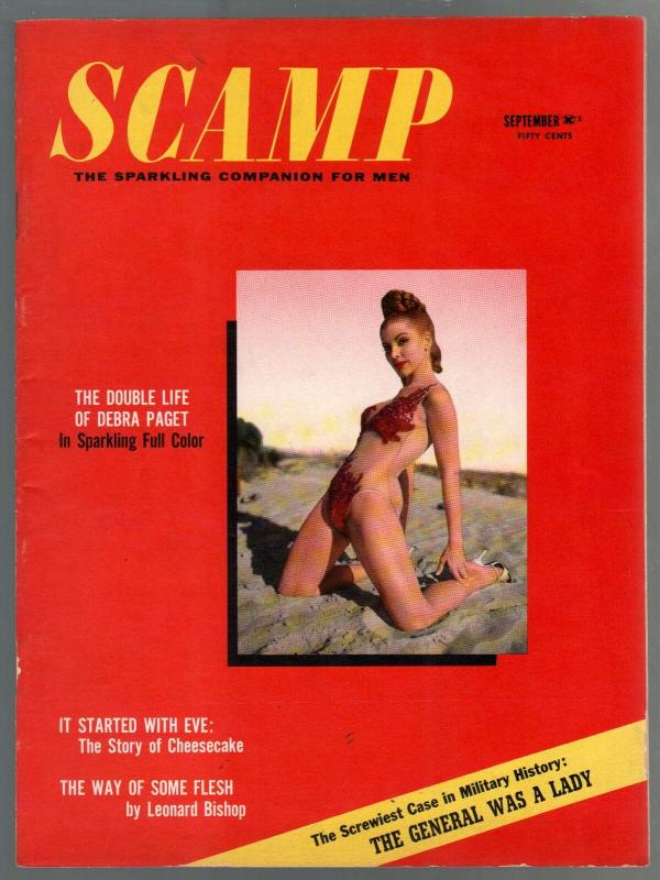 Scamp-Vintage Men's Magazine Lot of 6 1958-6 early issues-cheesecake-VF