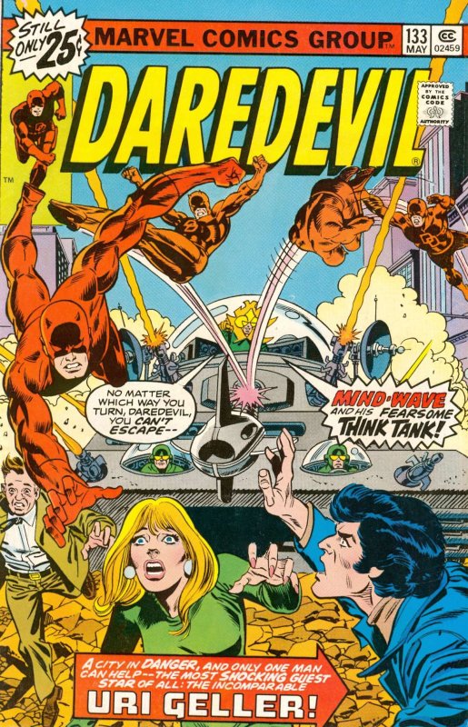 Daredevil #133 (Mark Jewelers) FN ; Marvel | Uri Geller Appearance 1976