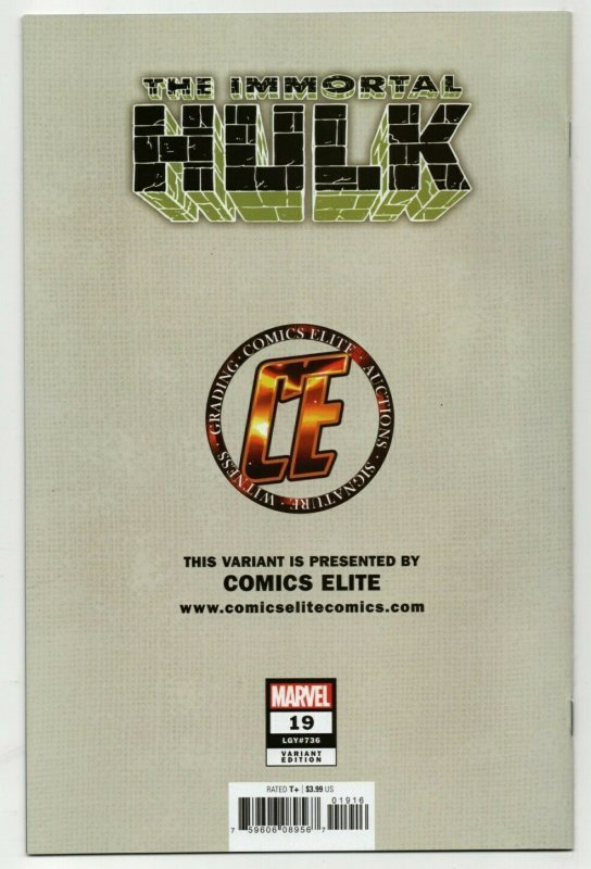 IMMORTAL HULK #19 (2019) MIKE DEODATO | COMICS ELITE TRADE DRESS | LIMITED 3000
