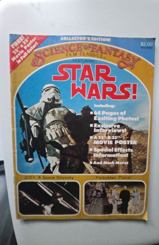 Star Wars SCIENCE FANTASY FILM CLASSICS 1977 Vol 1 #1 Star Wars Issue Rare