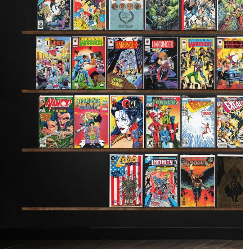 Huge Lot 150+ Comics with The Flash, Eternal Warrior, Excalibur & More!