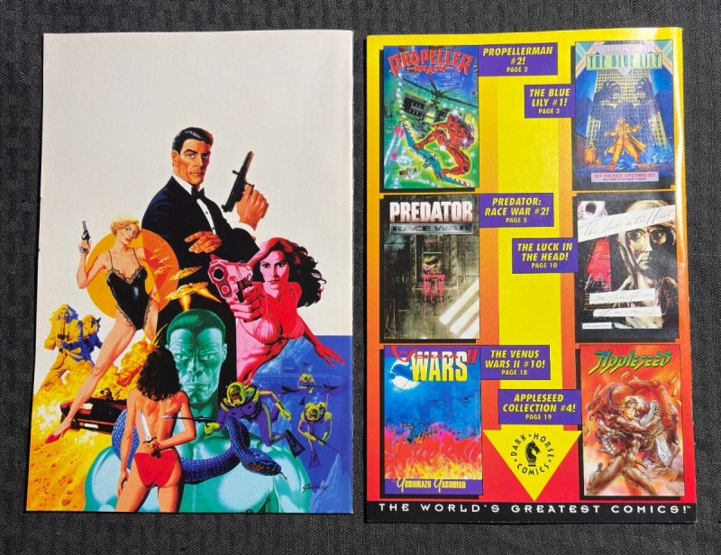 1992/93 INSIDER Dark Horse Comics Magazine #6 & 15 FN+/FVF RoboCop / James Bond