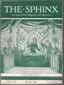 The Sphinx 6/1937-An Independent Magazine For Magicians-tricks-VG/FN