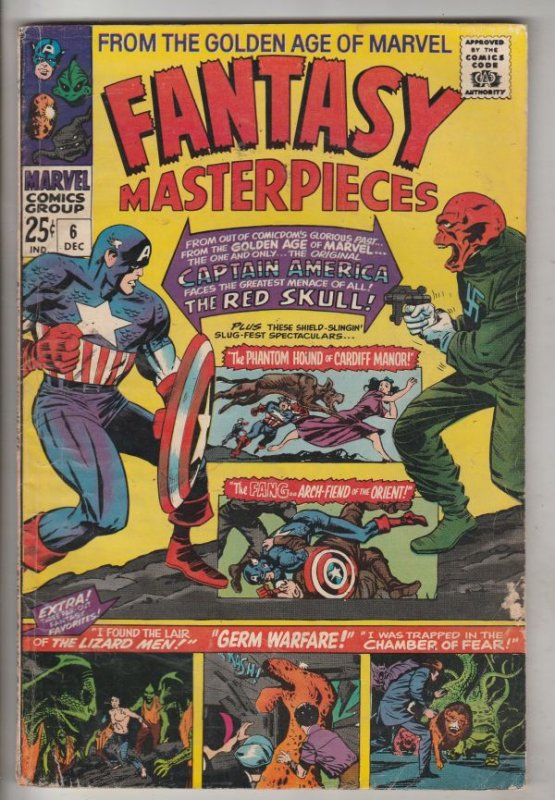 Fantasy Masterpieces #6 (Dec-66) FN Mid-Grade Captain America, Bucky Barnes