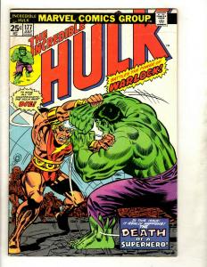 7 Incredible Hulk Marvel Comic Books # 173 174 175 177 178 179 184 Warlock GK3