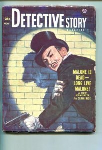 DETECTIVE STORY-#1-NOV 1952-PULP-CRIME-SOUTHERN STATES PEDIGREE-fn 