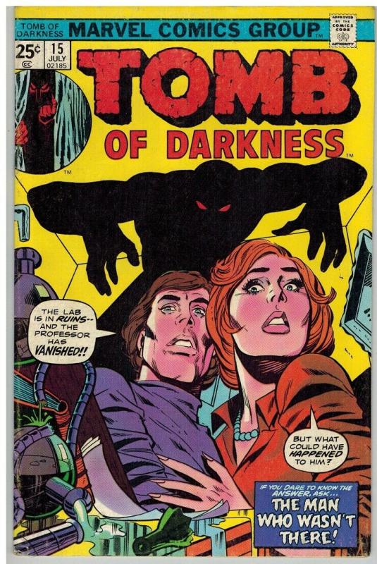 TOMB OF DARKNESS 15 VG-F July 1975