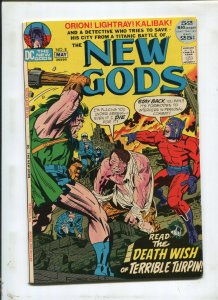 THE NEW GODS #8 (8.5) THE DEATH WISH OF TERRIBLE TURPIN!  1972