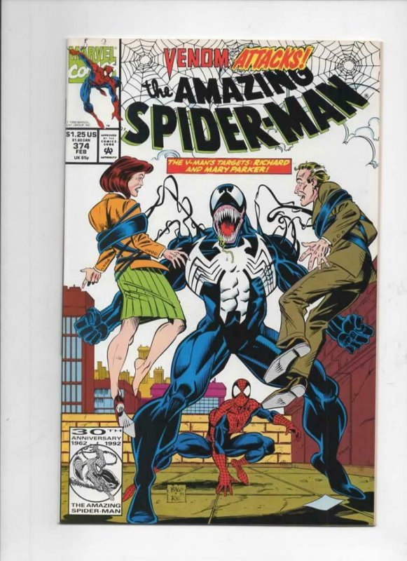 Amazing SPIDER-MAN #374, NM, Venom Attacks, 1963 1993, more Marvel in store