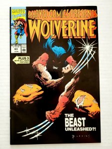 Wolverine #63 (Marvel 1988) The Beast Unleashed?!  Marvel Comics Presents...