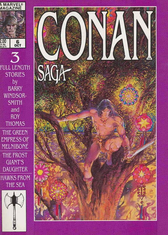 Conan Saga #6 VG; Marvel | low grade - Barry Windsor-Smith - we combine shipping 