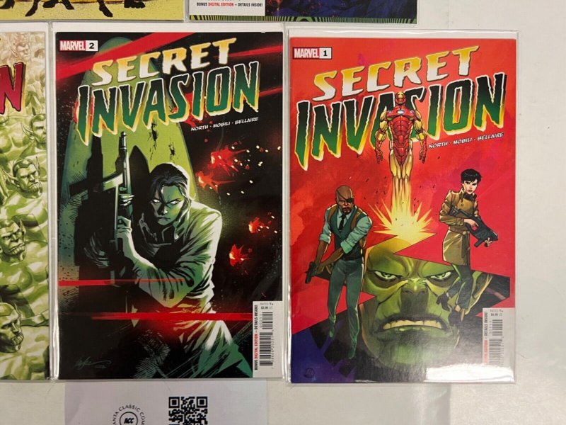 5 Secret Invasion Marvel Comic Books # 1 2 3 4 5 Defenders Thor Hulk 84 JS63