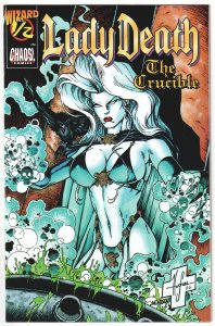 Lady Death: The Crucible #½ (1996) with COA