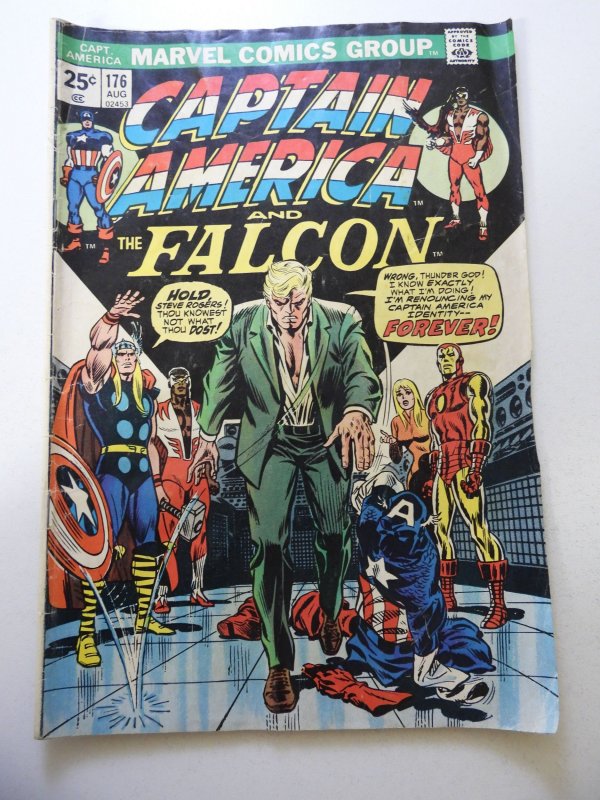 Captain America #176 (1974) VG- Condition MVS Intact