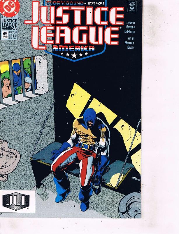 Lot Of 5 Justice League America DC Comic Books #45 46 47 48 49 Batman LH21