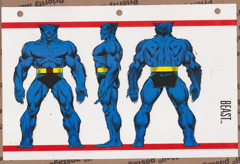 Official Handbook of the Marvel Universe Sheet - Beast