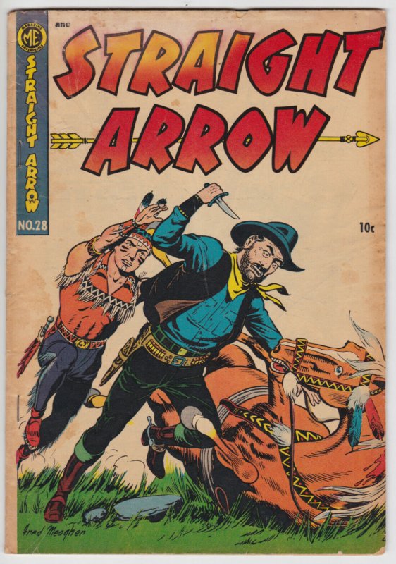 Straight Arrow #28 (Jan 1953) 2.5 GD+ Magazine Enterprises Western 