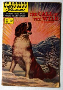 Classics Illustrated #91 (125) FN+ 7.0 The Call of the Wild Jack London