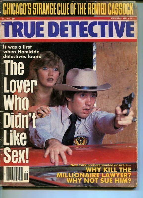 TRUE DETECTIVE-09/1982-LOVER WHO DIDN'T LIKE SEX-JOSEPH MADDOG SULLIVAN- VG