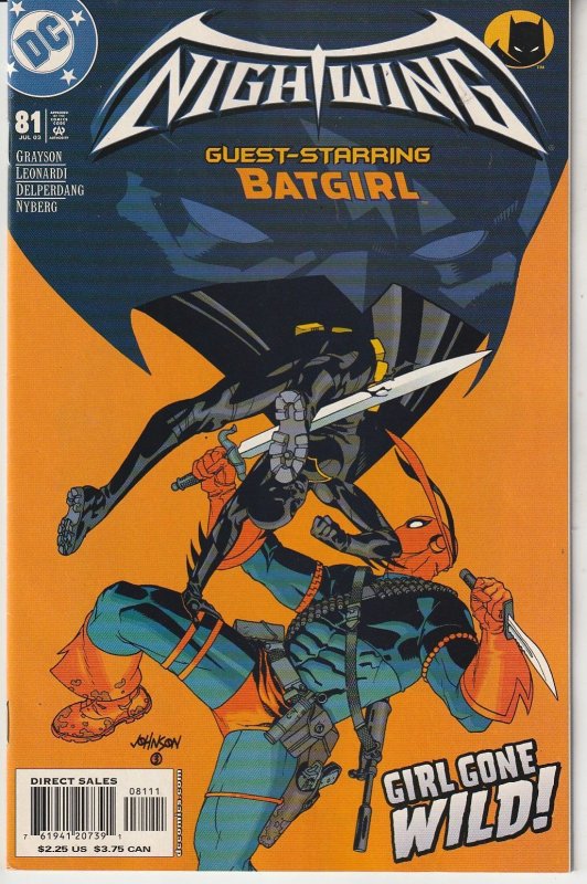 Nightwing #81 (2003)   Nightwing and Batgirl  vs Deathstroke The Terminator !