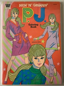 Barbie's Friend P.J. coloring book Whitman (5.0 VG/FN) 3 pages colored (1971)